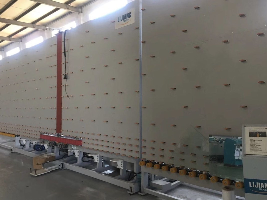 Máy mài cạnh kính E thấp tự động để xóa phim Low E