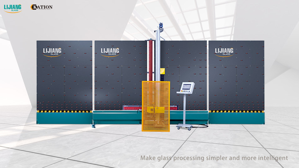 Máy mài cạnh tự động dọc với CE để sản xuất kính cách nhiệt